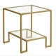 Журнальний столик Leobert Santorini в стилі Loft золотистий