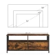 Image 9 for Тумба під телевізор Leobert Kamila в стилі Loft з 2 шухлядами