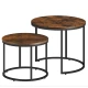 Image 2 for Комплект журнальных столиков Leobert Oreo круглый коричневый