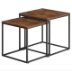 Image 2 for Комплект журнальных столиков Leobert Nika квадратный коричневый