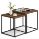 Image 6 for Комплект журнальных столиков Leobert Nika квадратный коричневый
