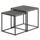Image 2 for Комплект журнальних столиків Leobert Nika квадратні графітовий