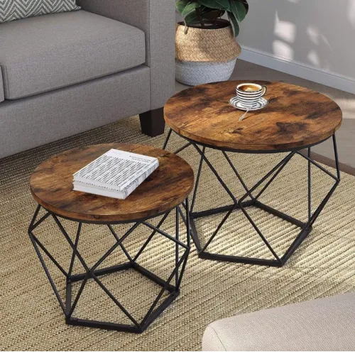 Комплект журнальних столиків Leobert Watson 2 шт в стилі Loft