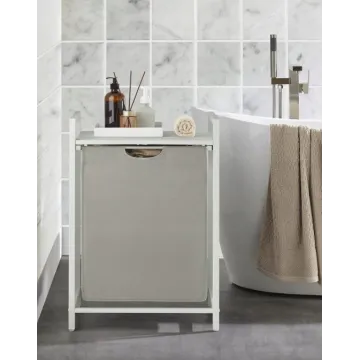 Кошик для білизни Leobert Napoli 65 л в стилі Loft білий