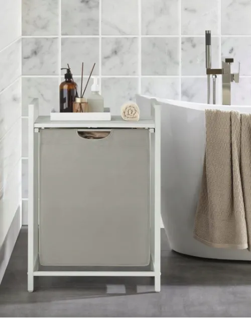 Кошик для білизни Leobert Napoli 65 л в стилі Loft білий