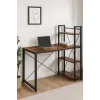 Комп'ютерний стіл Leobert Devoko з боковими полицями у стилі Loft
