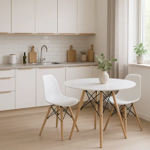 Стіл круглий Leobert Todi 100см білий