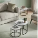 Image 2 for Комплект журнальних столиків Leobert Oreo круглі мармуровий