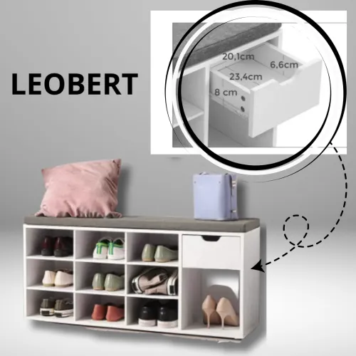 Банкетка для взуття з висувною скринькою