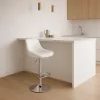 Барный стул Leobert Kast со спинкой белый