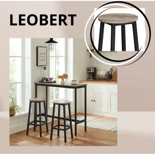 Набір з 2-х барних стільців у стилі Loft: