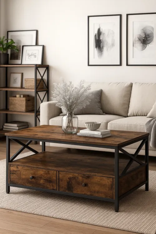 Стіл-тумба Leobert Oliver з висувними шухлядами