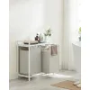 Корзина для белья Leobert Chariot с двумя отделениями 2 x 46л белая