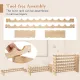 Image 9 for Стеллаж винный Costway Modular Pine деревянный на 60 бутылок