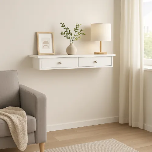 Полиця настінна Leobert Corner білий