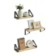 Image 7 for Полки настенные Leobert Senza 3 шт в стиле Loft, сонома