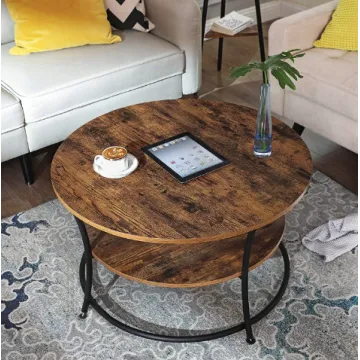 Журнальный столик Leobert Vasagle 80 x 80 x 45см в стиле Loft
