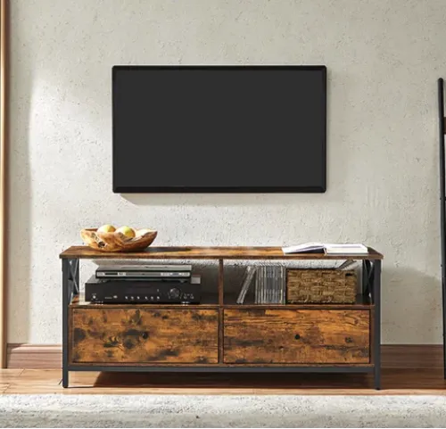 Тумба під телевізор Leobert Kamila в стилі Loft з 2 шухлядами