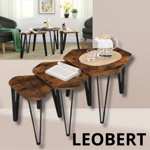 Столики різного розміру у стилі лофт