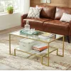 Журнальный столик Leobert Madison в стиле Loft золотистый