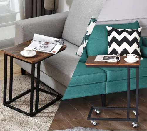 Журнальний столик приставний Leobert Angel на коліщатках в стилі Loft