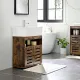Image 8 for Тумба под умывальник Leobert Chalet с жалюзионной дверцей в стиле Loft, коричневый
