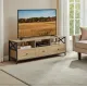 Image 1 for Тумба під телевізор Leobert Kamila в стилі Loft з 3 шухлядами натуральний